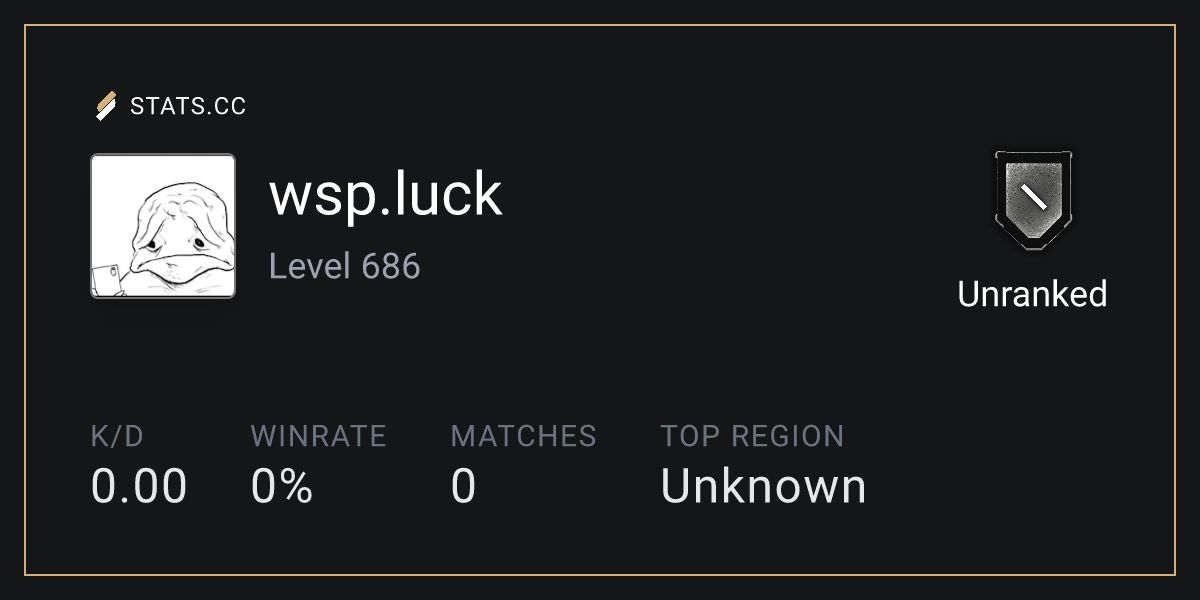 Siege Stats - Stats.CC wsp.luck Encounters - Rainbow Six Siege Player Stats