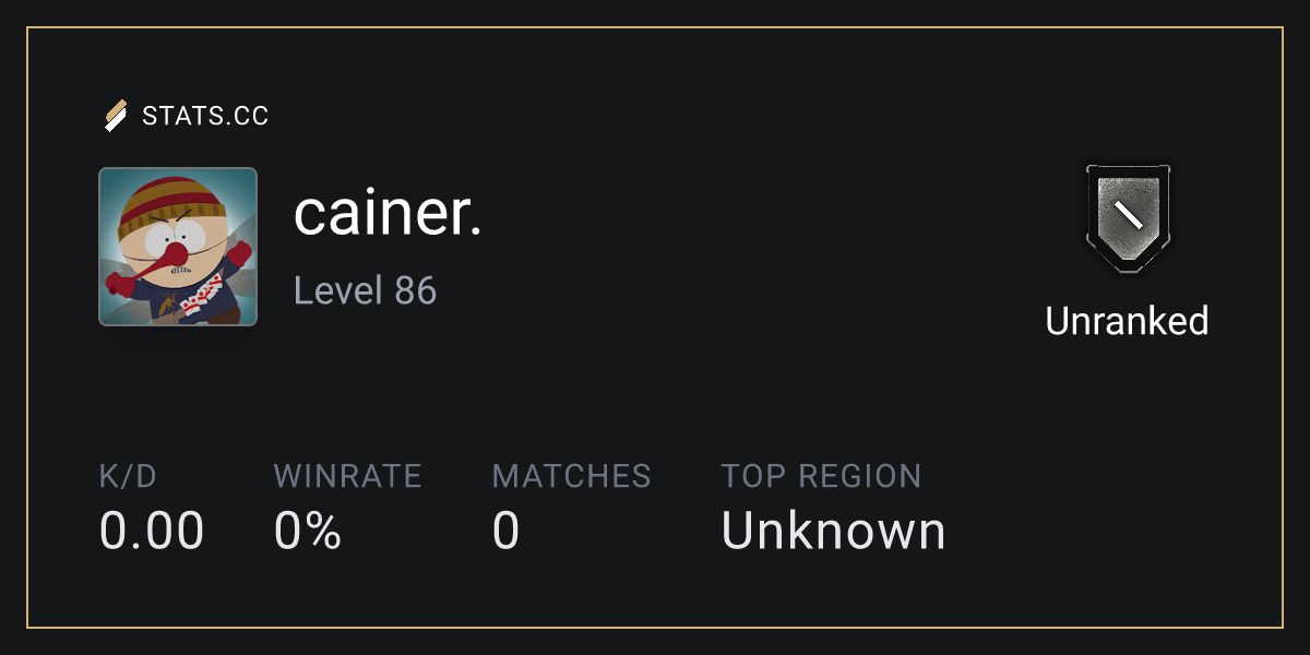 Siege Stats - Stats.CC cainer. - Rainbow Six Siege Player Stats