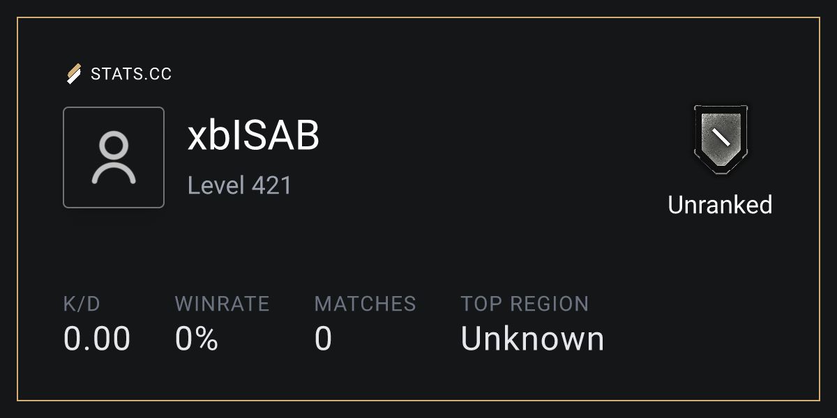 Siege Stats - Stats.CC try my 6 sab - Rainbow Six Siege Player Stats