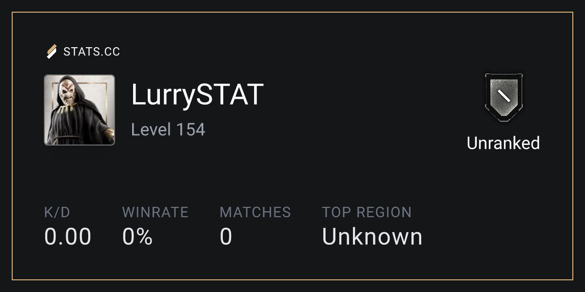 Siege Stats - Stats.CC LurrySTAT Maps - Rainbow Six Siege Player Stats
